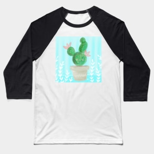 Cute Spring Succulent Cactus Baseball T-Shirt